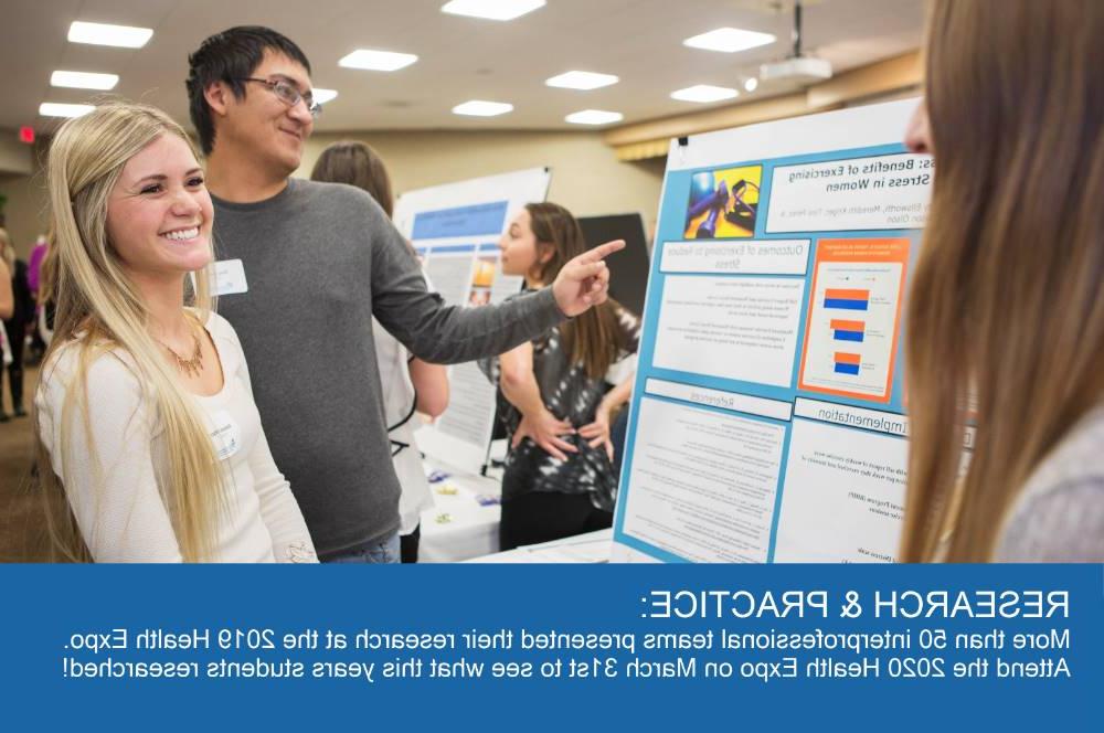Image 1 of 5 RESEARCH &amp; PRACTICE&#x3a; More than 50 Interprofessional teams presented their research at the 2019 Health Expo.